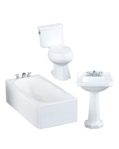 HW4015 - Modern White Bathroom Set