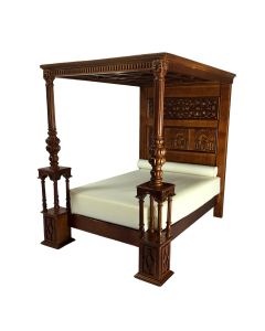 JJ00055WN - Luxury Tudor Bed In Walnut 