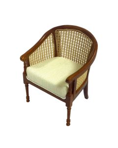 JJ06029WN - Luxury Rococo Tub Chair In Walnut 