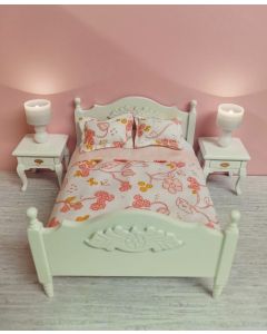 JJ0010 - Double Bedding - Pink Floral Print with Birds