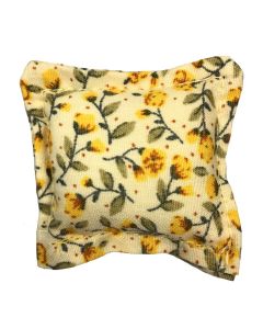 JJ0015 - Yellow floral cushion (1pk)
