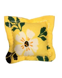 JJ0016 - Mustard flower print cushion (1pk)