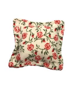 JJ0030 - Red rose print cushion