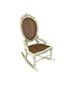 JY0154 White Hand painted Rocking Chair