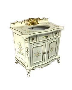 JY0165 - White Hand Painted Sink Unit
