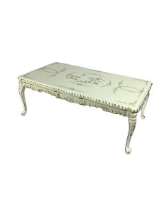 JY0276 - White Hand Painted Table