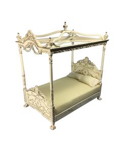 JY0279 - White Four Poster Double Bed