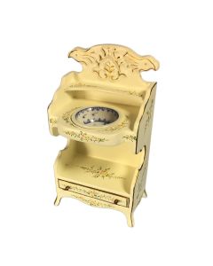 JY0294 - White Hand Painted Washstand with Porcelain Bowl