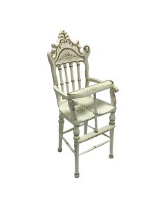 JY0301 - White Hand Painted Highchair