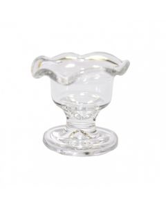MCG673 Glass Bowl with Fluted Top