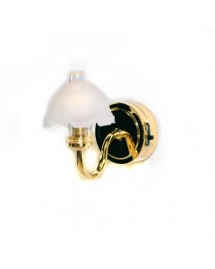 LT7546 - Brass Single Fluted Warm White Wall Lamp