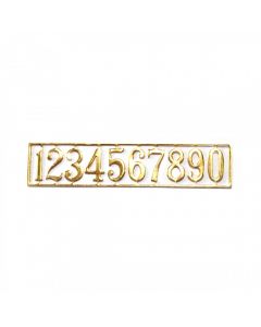 TC1147 Brass House Number Set, 10 pieces