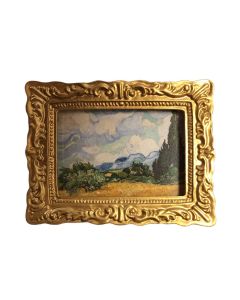 MC020 - Van Gogh landscape in an ornate gold frame