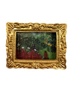 MC023 Picture of Henri Rousseau Tropical Jungle with Monkeys 