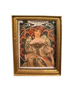 MC210 - Art Nouveau picture in gold frame