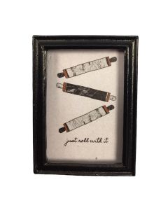 DISCONTINUED - Rolling Pin picture in black frame