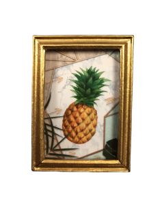 MC603 - Pineapple picture in a gold frame