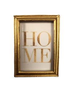 MC604 - Gold HOME picture in a gold frame