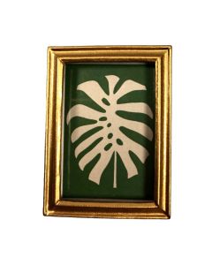 DISCONTINUED - Picture of tropical leaf on green background 