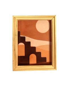 MC704 - Picture of abstract desert with buildings
