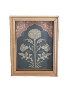 MC715 - Picture of vintage flowers with boarder oriental style boarder