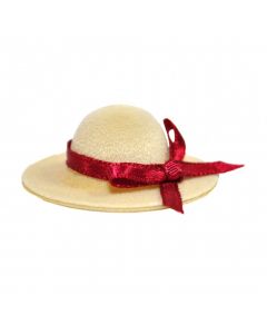 MCF1534 - Ladies Hat with Dark Red Ribbon