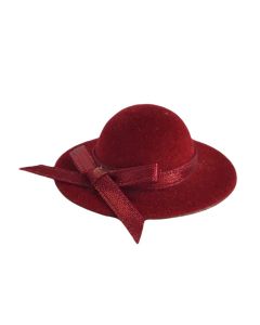 MCF1534R - Ladies Dark Red Hat with Matching Ribbon