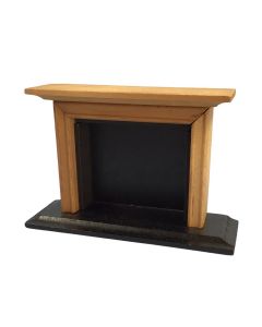 MCWA075A - Wooden Fire Surround with Black Hearth