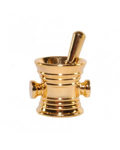 MD17930 - Brass Pestle and Mortar with Handles