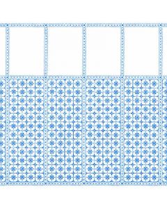 MD41171 - Venetian Blue Tiles Wallpaper