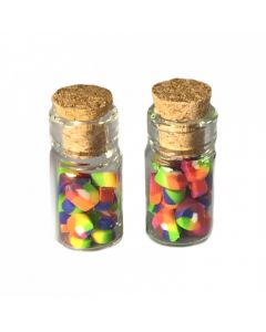 MG003 Pack of two rainbow sweets in glass jar
