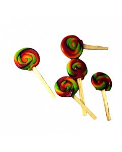 MG012 Pack of 5 rainbow lollipops