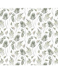 R020 - Tropical Leaf Print Wallpaper
