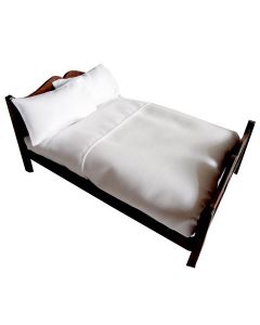 MS167 - Double Sheet and Pillowcases - White
