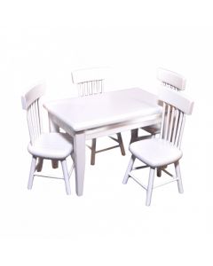 DF404 - White Kitchen Table and Chairs