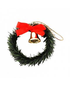 E4448 - Christmas Wreath, Bow & Bell  diameter