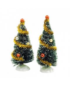 E4914 - Decorated Christmas Trees, 2 pcs
