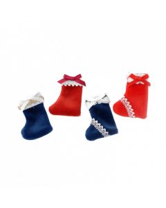 E7264 - Luxury Christmas Stockings, 4 Pcs
