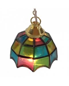 LT5003 - Coloured Hanging Tiffany Lamp (DE002S)