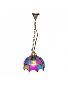 LT5014 - Coloured Hanging Tiffany Lamp (DE002C)
