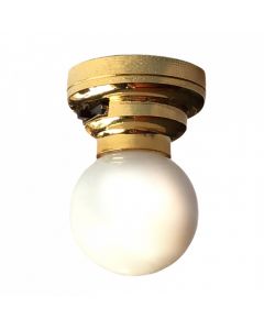 LT7432 - Gold Ceiling Globe Battery Light