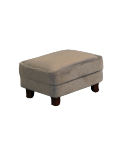 Grey Velvet Foot Stool (E9318)