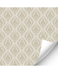 R053 - Cream and Gold Neutral Damask Style Wallpaper
