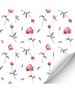R083 - Pink rose wallpaper 