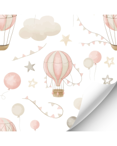 R084 - Hot air balloon wallpaper 