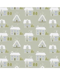 Snowy House Christmas Wallpaper (R102)