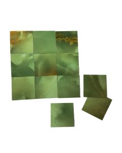 RS1099GN - 25 1" Green Marble-Esque Vinyl Tiles