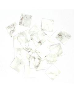 RS1099LVW - 25 1" Light Veined White Marble-Esque Vinyl Tiles