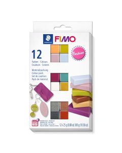 SDF8023C125 - Fimo Soft 8023 C - Fashion Colours - Box 12 Half Blocks, 25g