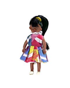 00024 - Girl Doll in Patterned Dress